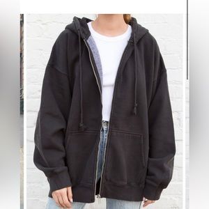 Black oversized christy hoodie